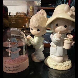 Precious Moments Figurines and Globe